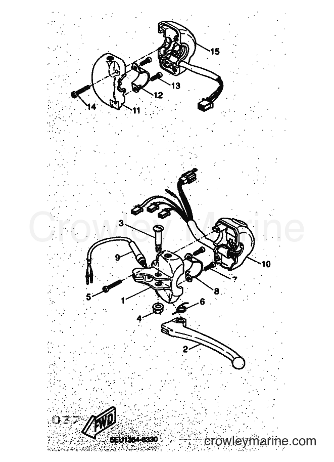 1999 Scooter YH50 - YH50 (5FV2) [010] - HANDLE SWITCH & LEVER