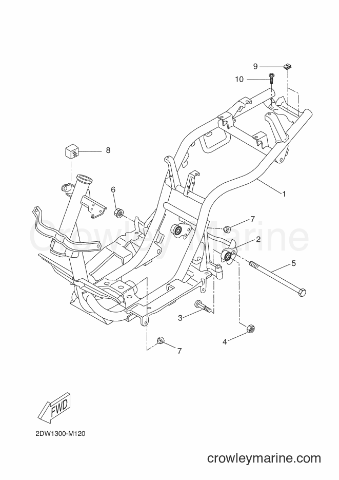 Yamaha Motors CW50E (2DW2) [010] - FRAME