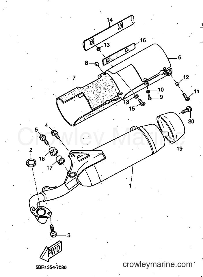 1998 Scooter YQ50 - YQ50 (5DP2) [999] - EXHAUST
