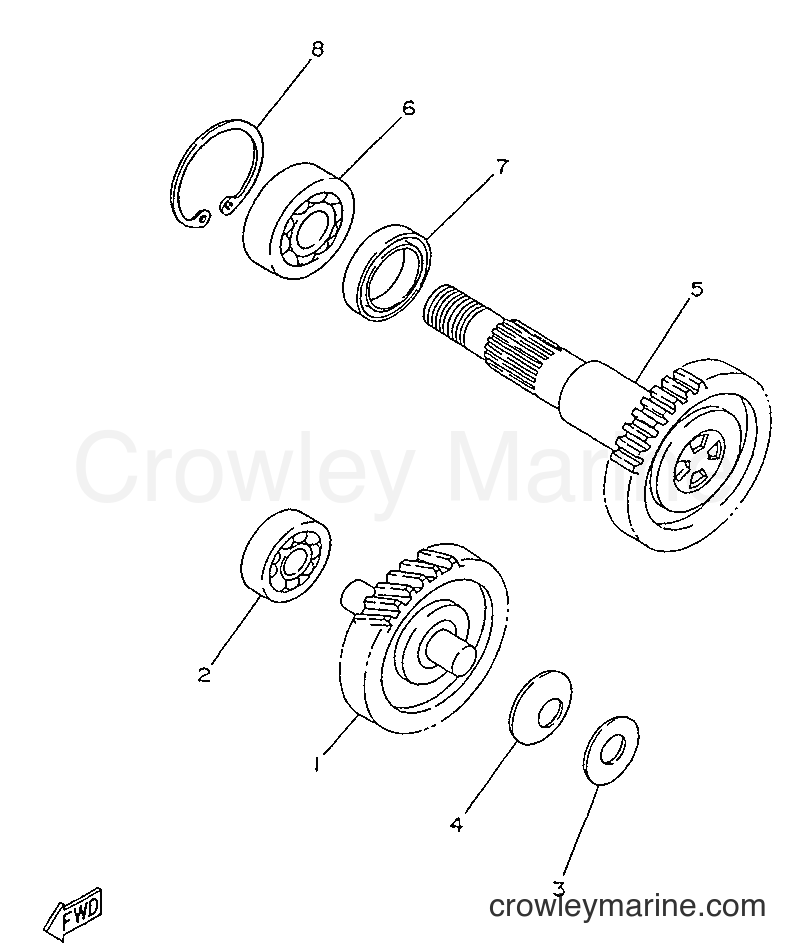 1996 Scooter YA50R - YA50R (4SJ3) [99A] - TRANSMISSION