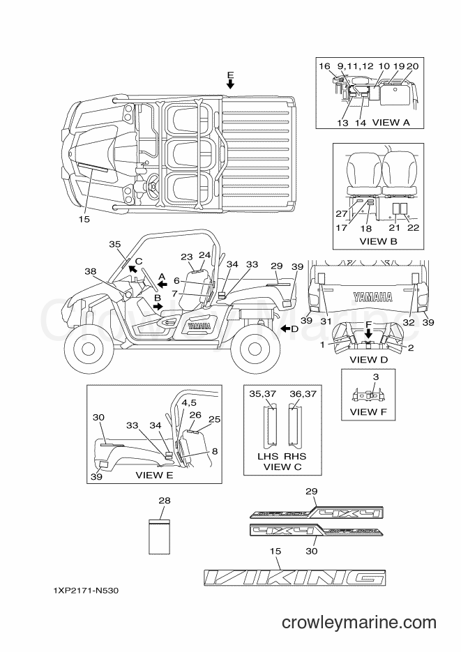 Yamaha Motors YXM700E (1XP2) [010] - EMBLEM & LABEL 1