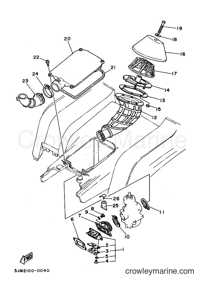Yamaha Motors YFS200 (5VM2) [010] - INTAKE