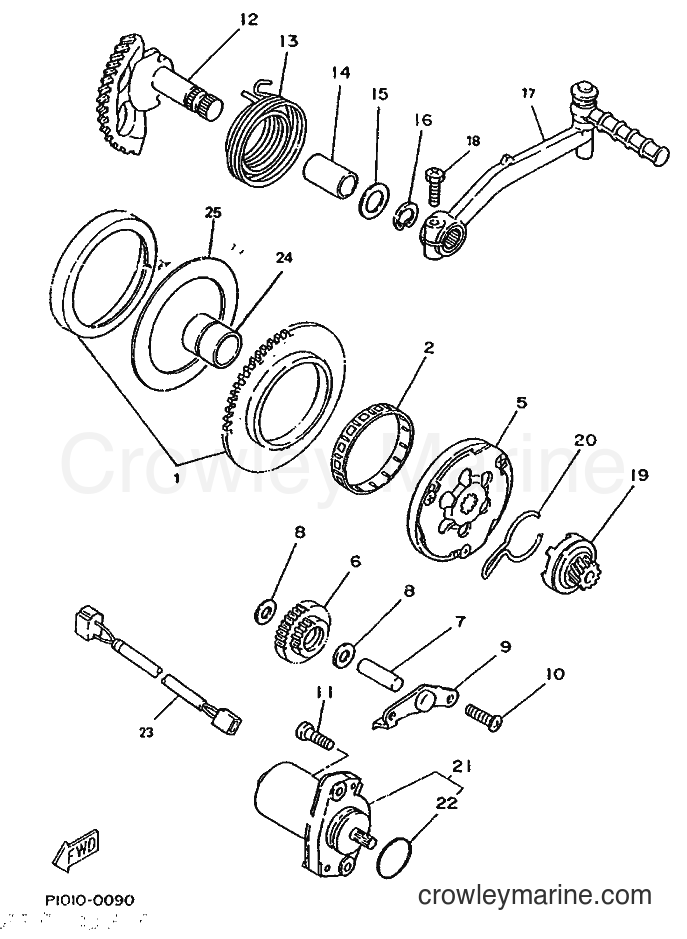 1995 Scooter YE80 - YE80 (4JC4) [999] - STARTER