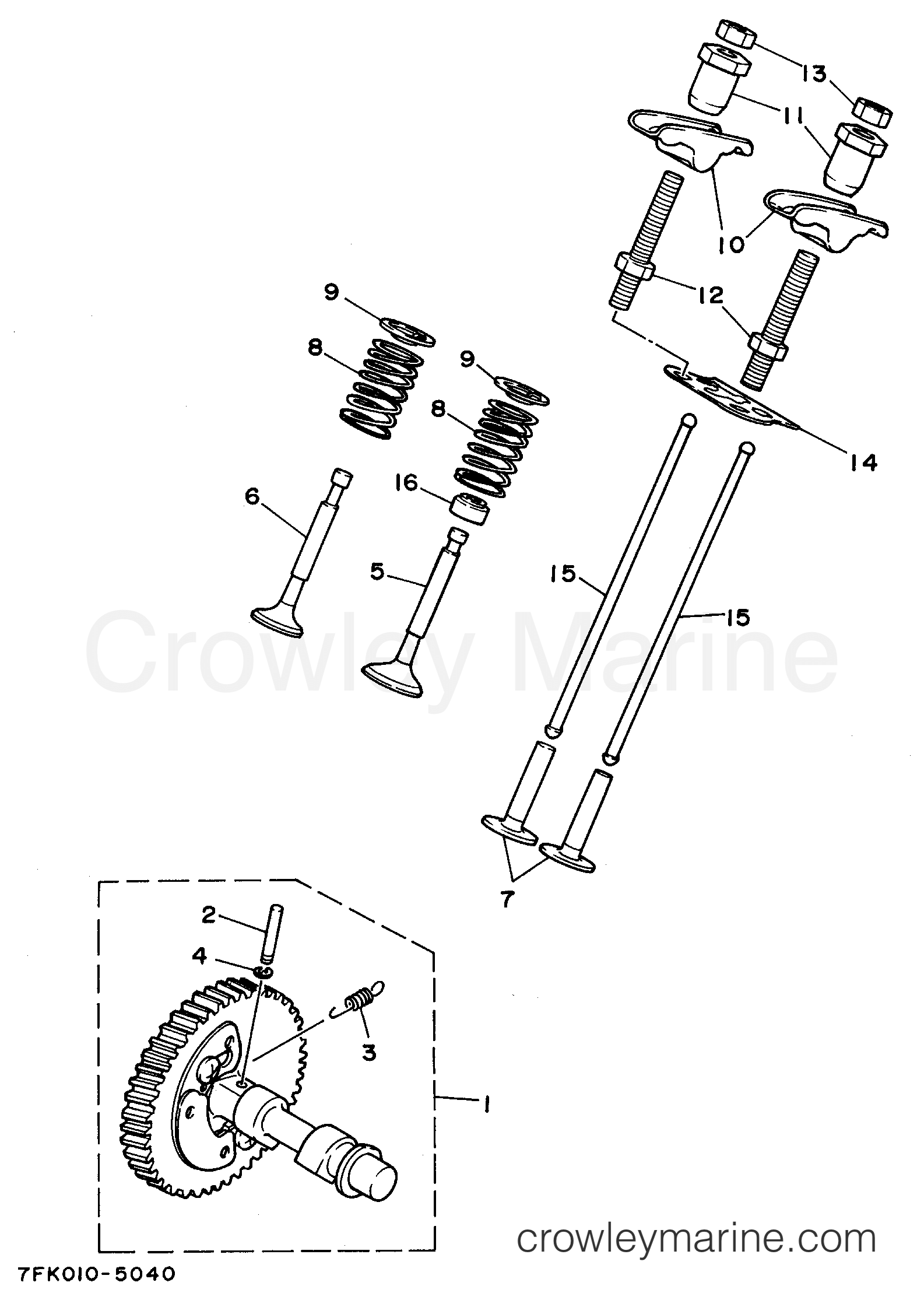 Yamaha Motors EF1000 - CAMSHAFT - VALVE