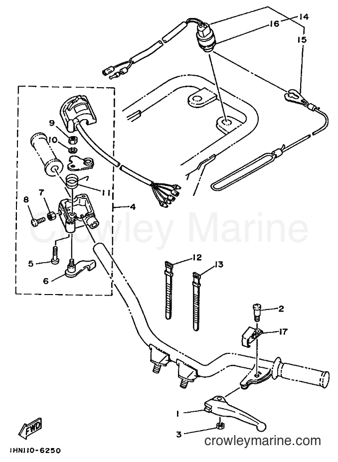 1988 ATV YF60 - YF60 (3NJ1) [999] - HANDLE SWITCH & LEVER