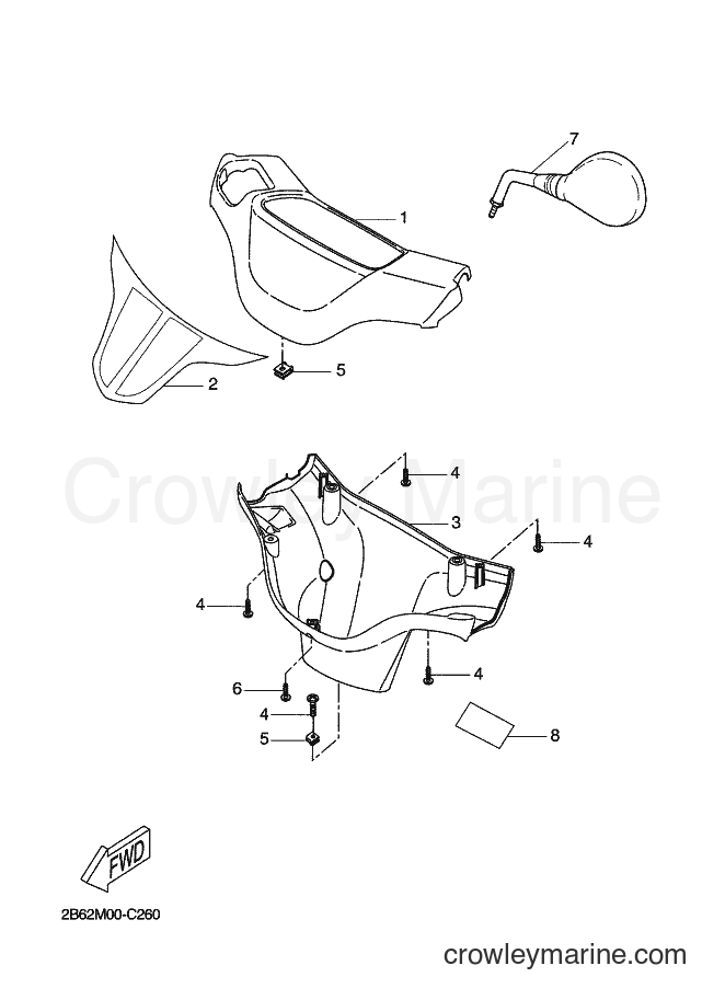 2004 Scooter CW50L - CW50L (2B62) [030] - COWLING 1