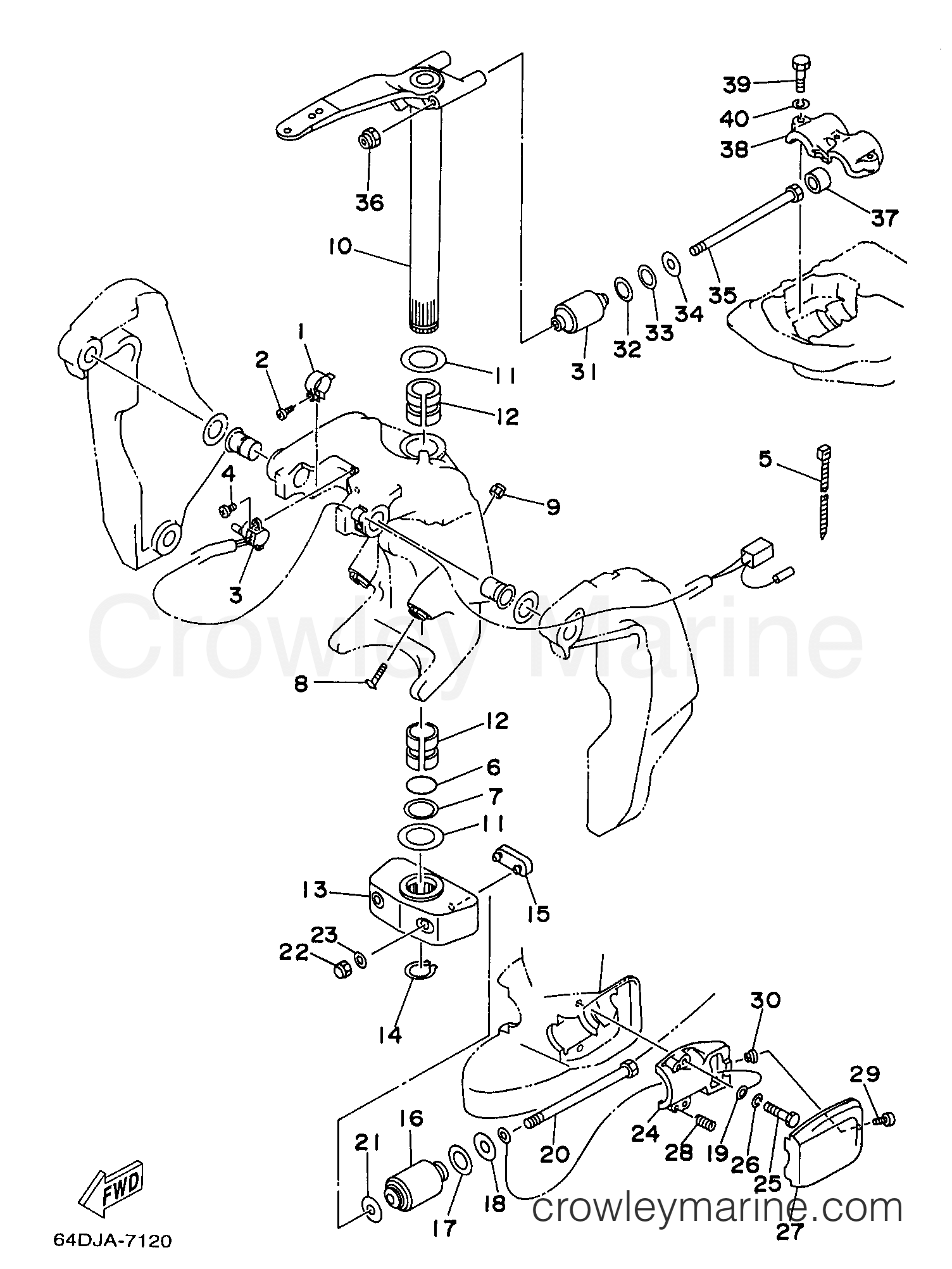 Yamaha Motors 225TLRV - BRACKET 2