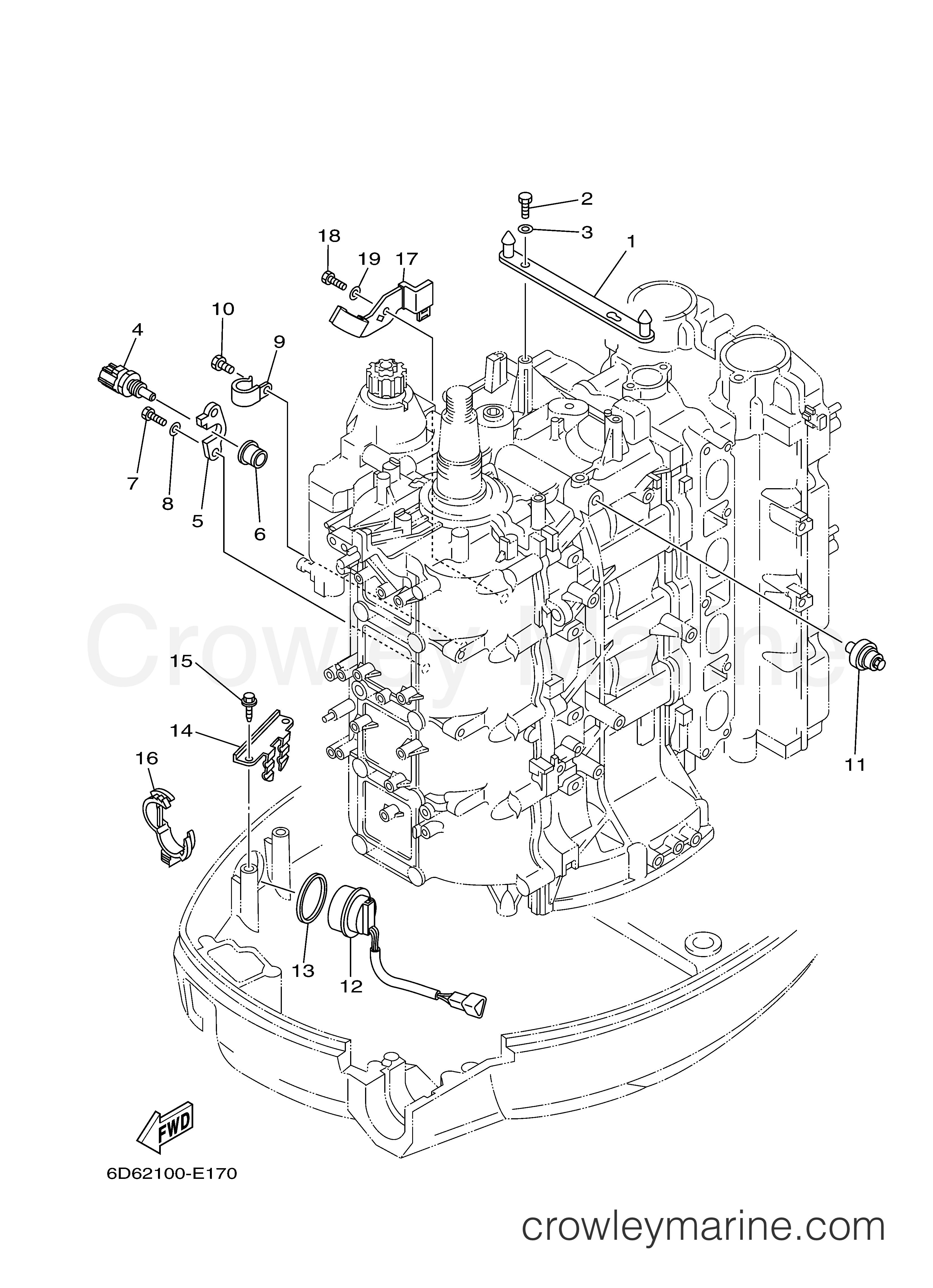 ELECTRICAL 4 2006 Yamaha Outboard 90hp F90TLR Crowley Marine