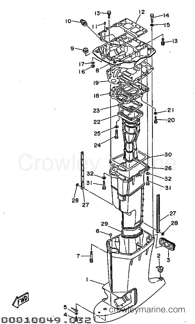 Yamaha Motors 115B (6E5) [999] - UPPER CASING
