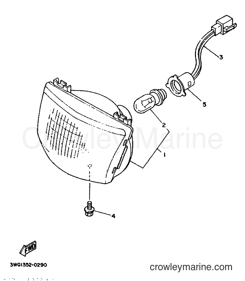 1990 Scooter CY50 - CY50 (3WG1) [999] - FARO DELANTERO