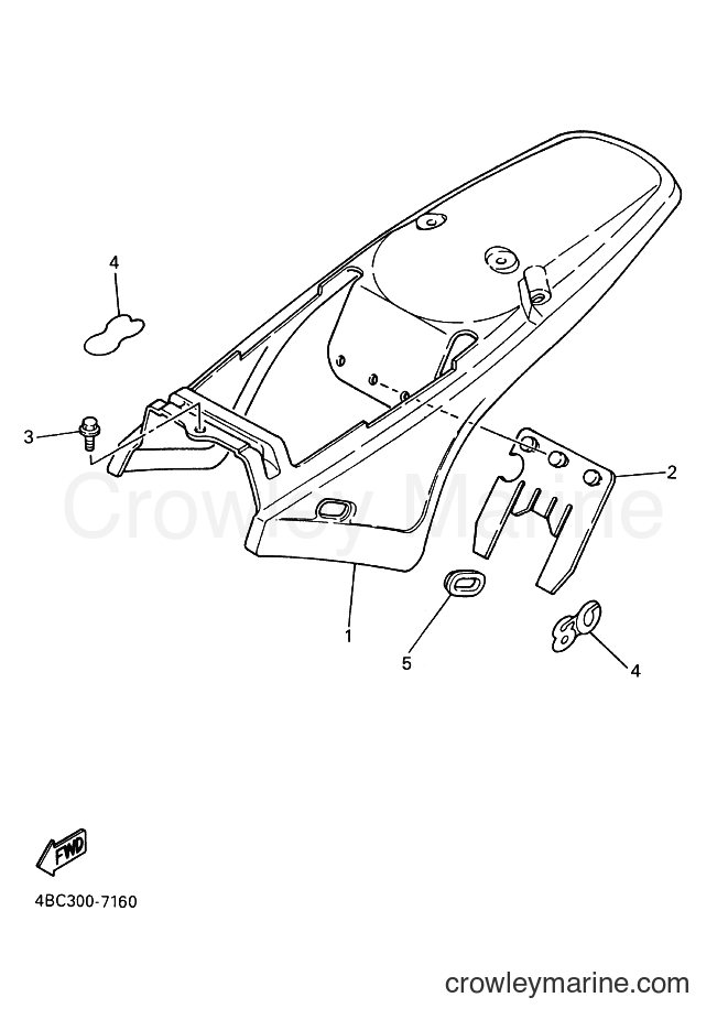 1997 Dirt Bike PW80 - PW80 (4BC7) [130] - SIDE COVER
