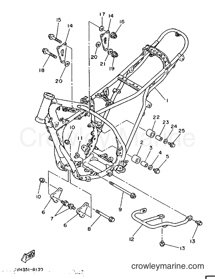 1986 Dirt Bike IT200S - IT200S (1VH) [999] - FRAME