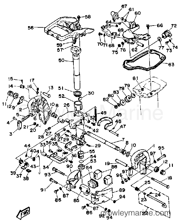 Yamaha Motors C25ELRQ - BRACKET 1