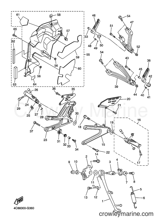 Yamaha Motors YZF-R1 (4C8C) [010] - STAND & FOOTREST