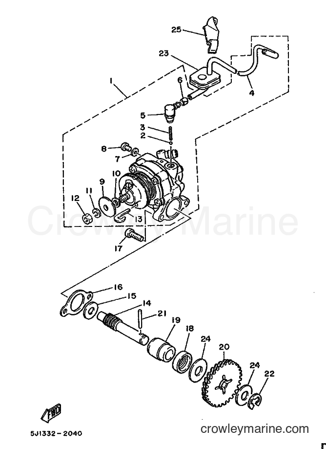 1986 Scooter DT50M - DT50M (5M6) [999] - OIL PUMP