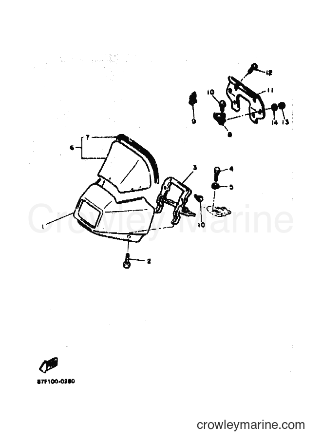 Yamaha Motors PZ480P (87F1) [010] - WINDSHIELD