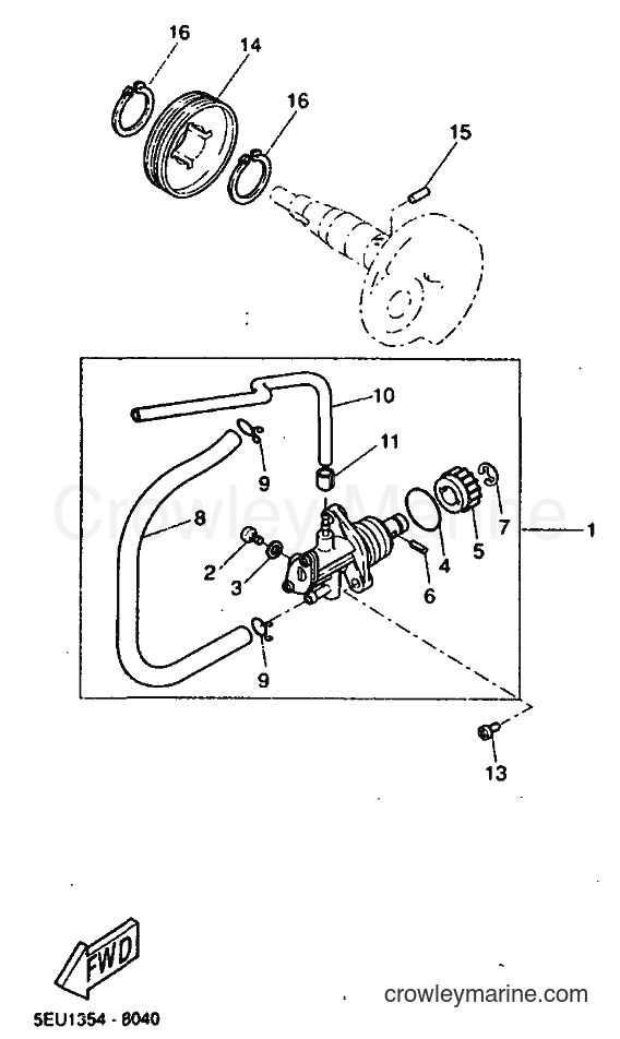 1999 Scooter YH50 - YH50 (5JB2) [030] - OIL PUMP