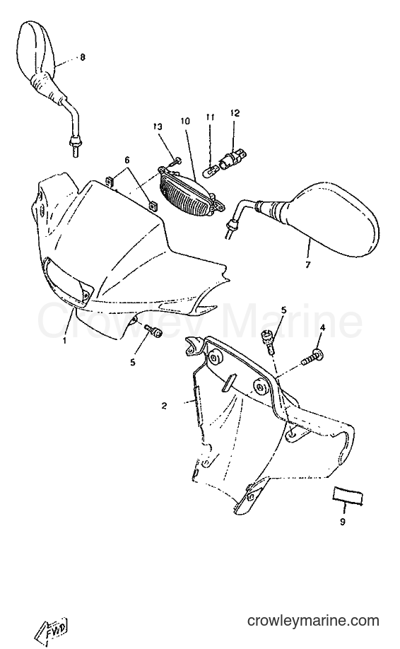 1996 Scooter CW50RSP - CW50RSP (4WT1) [999] - COWLING 1