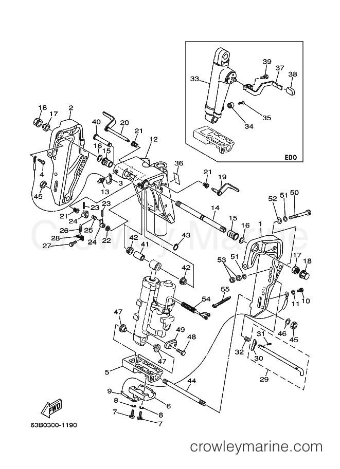 Yamaha Motors 50H (62X3) [020] - BRACKET 1