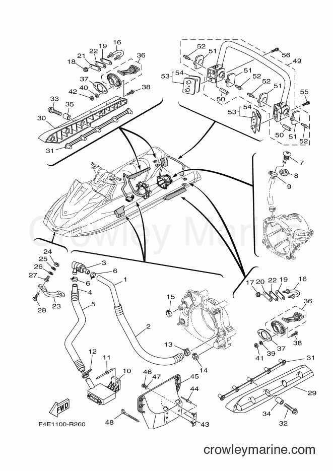Yamaha Motors VC1800-R (F4E2) [010] - HULL & DECK