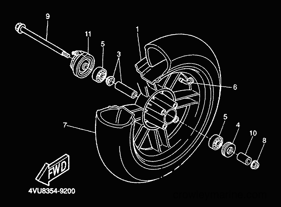 Yamaha Motors CW50 (5HG4) [010] - FRONT WHEEL