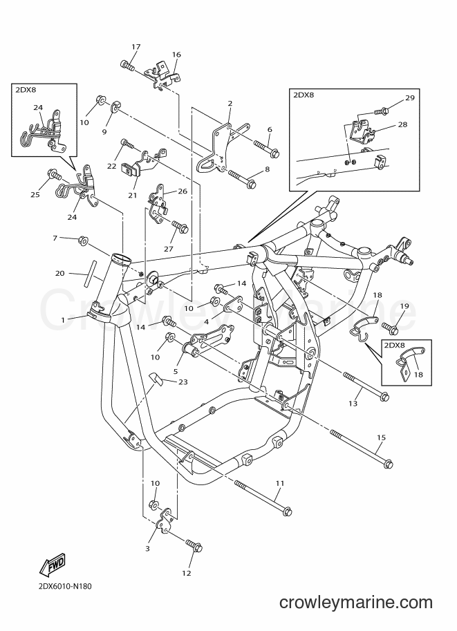 Yamaha Motors XVS950CU (2DX8) [010] - FRAME