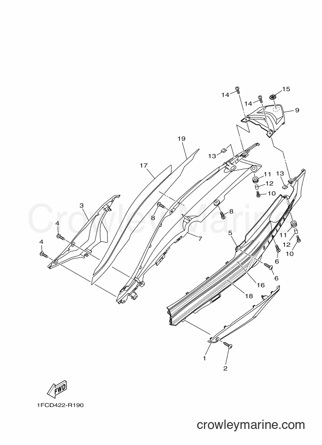 Yamaha Motors T115FLSEC (1FCD) [010] - SIDE COVER 2
