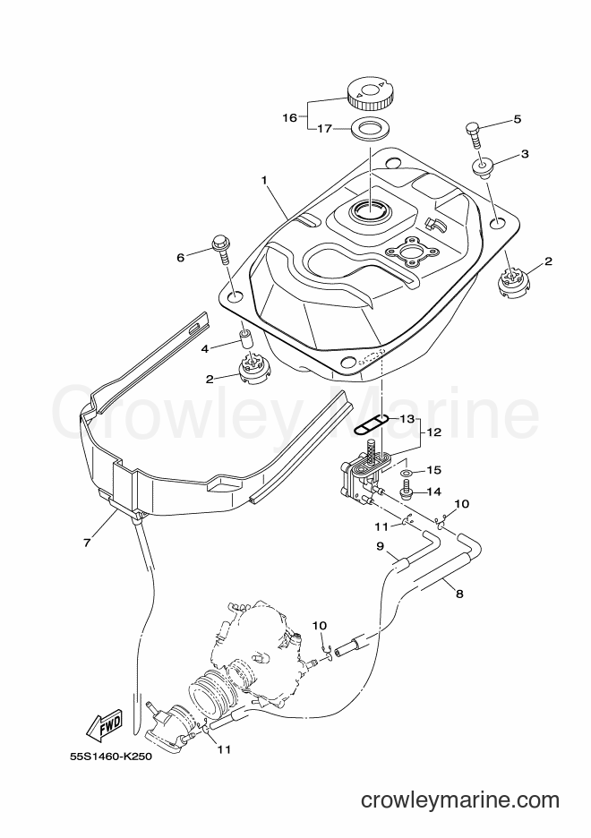 2011 Scooter T135SEC - T135SEC (55S1) [010] - FUEL TANK