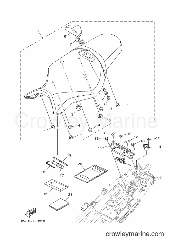 Yamaha Motors MTN1000 (B678) [050] - SEAT