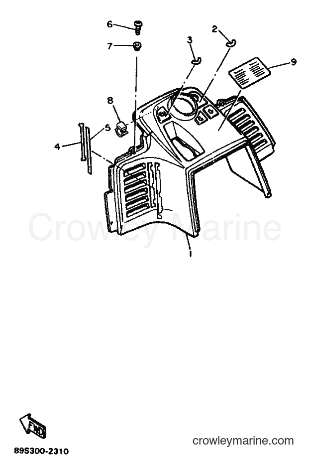 1992 Snowmobile CS340E - CS340E (89S1) [010] - INSTRUMENT PANEL