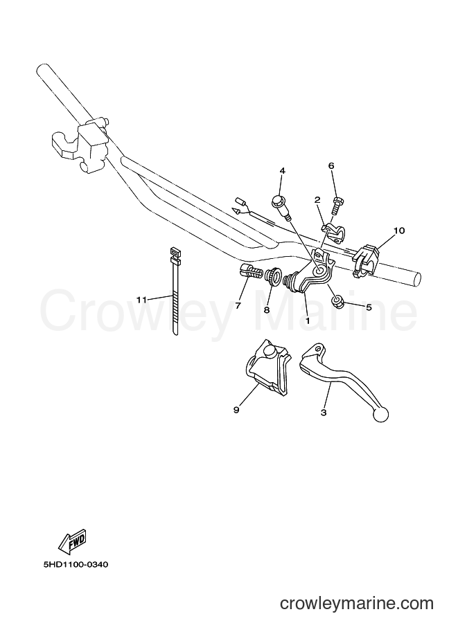 2000 Dirt Bike YZ250 - YZ250 (5HC2) [020] - HANDLE SWITCH & LEVER