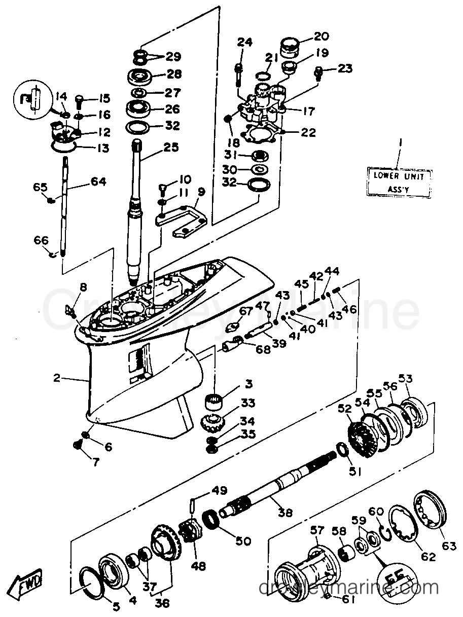 Yamaha Motors INTERMEDIATE - LOWER DRIVE 1