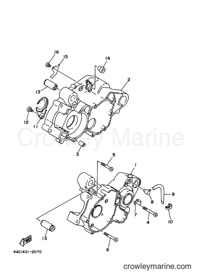 2000 Street Bike V120JR-S - V120JR-S (4MA4) [010] - CRANKCASE