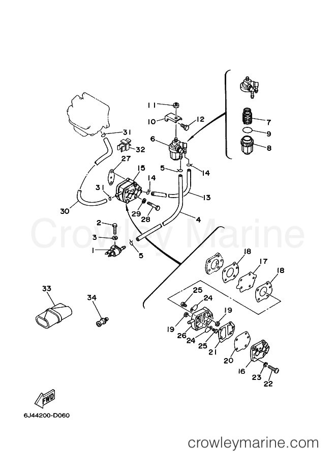 Yamaha Motors E40JMHL (6J4E) [160] - COMBUSTIBLE