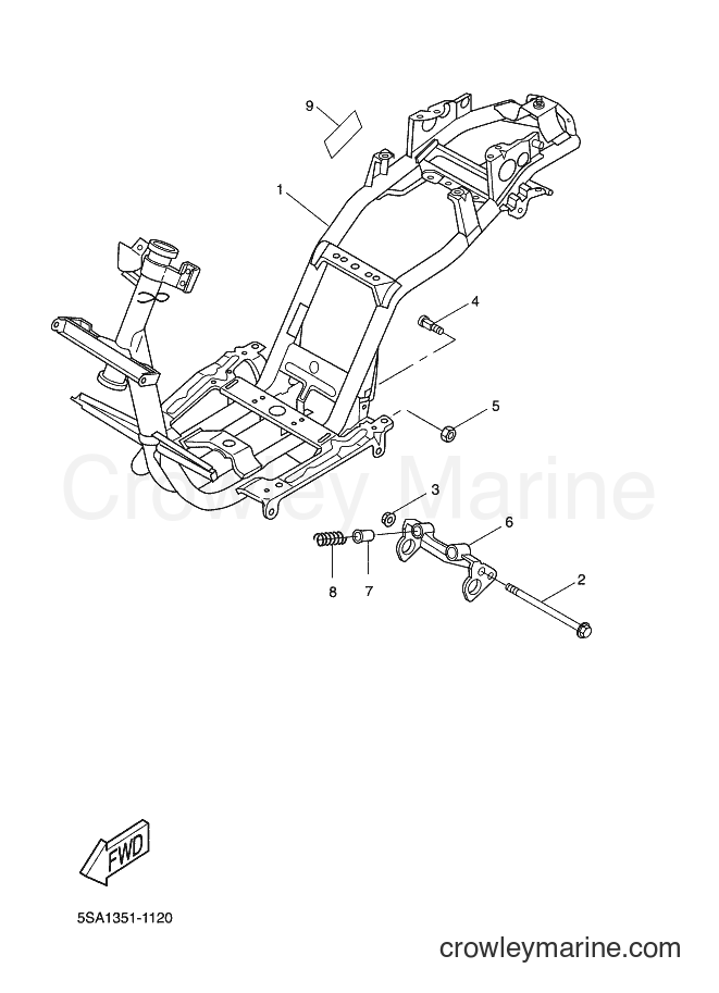 Yamaha Motors CW50 (5NT5) [010] - FRAME