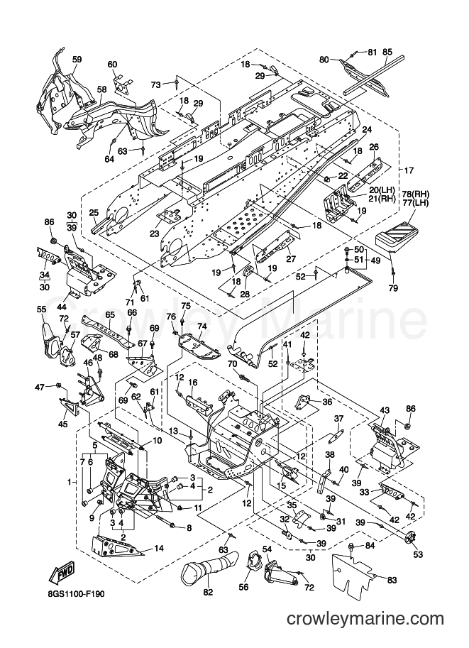 Yamaha Motors VK10D (8GS1) [020] - FRAME
