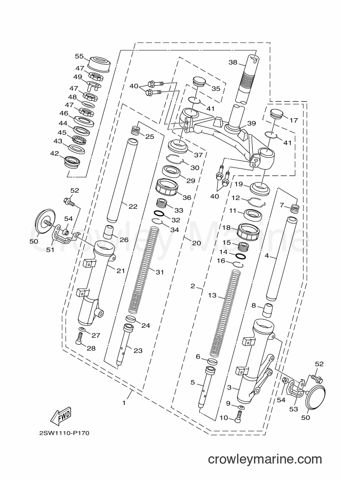 Yamaha Motors XC155 (2SW2) [010] - FRONT FORK