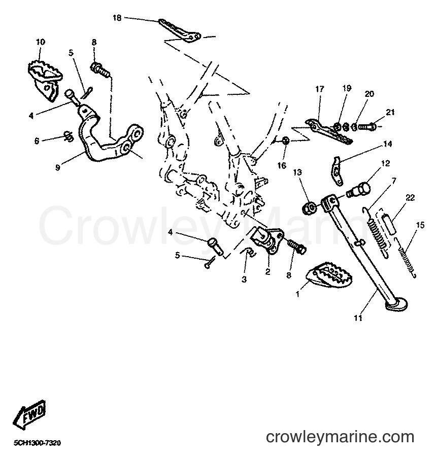 2001 Dirt Bike TT600R - TT600R (5CH4) [060] - STAND & FOOTREST
