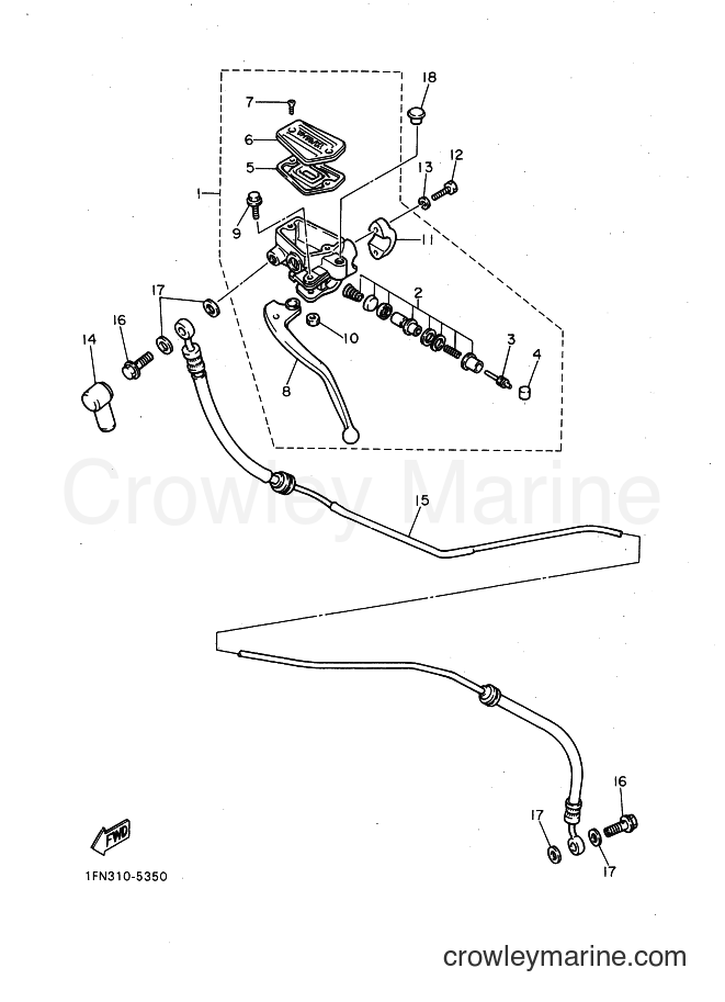 Yamaha Motors FZ750 (1TV) [99A] - FRONT MASTER CYLINDER 2
