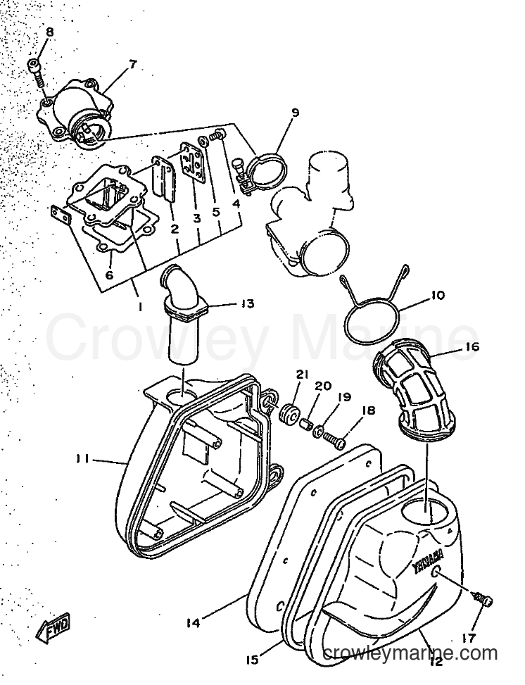 1996 Scooter CY50R - CY50R (3WG7) [999] - INTAKE