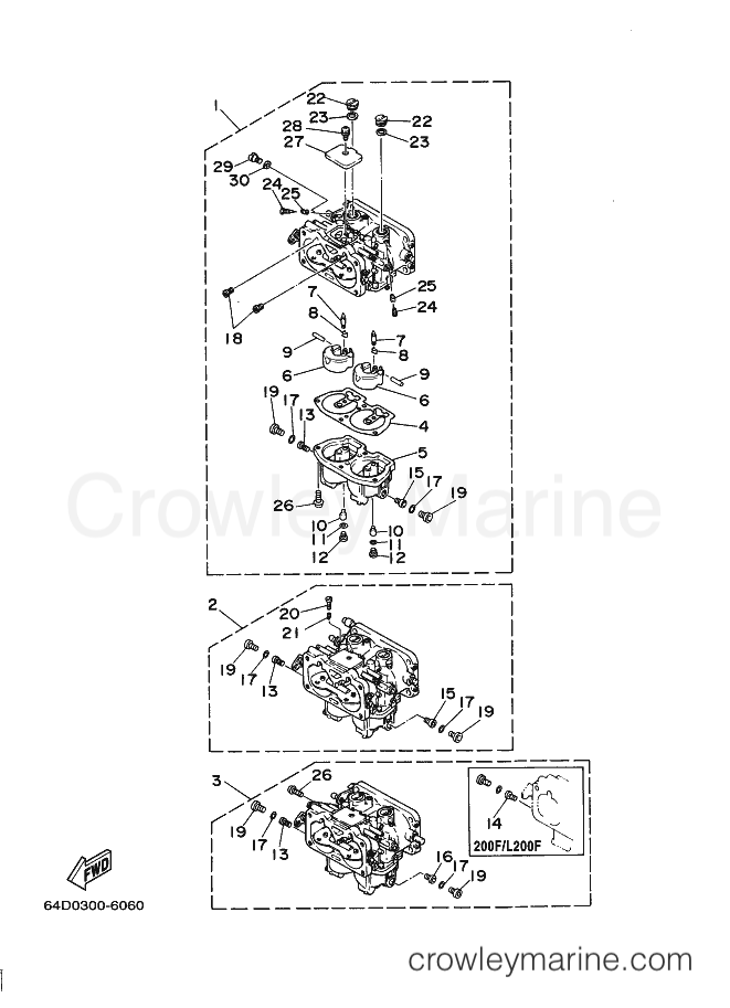 Yamaha Motors 175D (64D) [020] - CARBURETOR