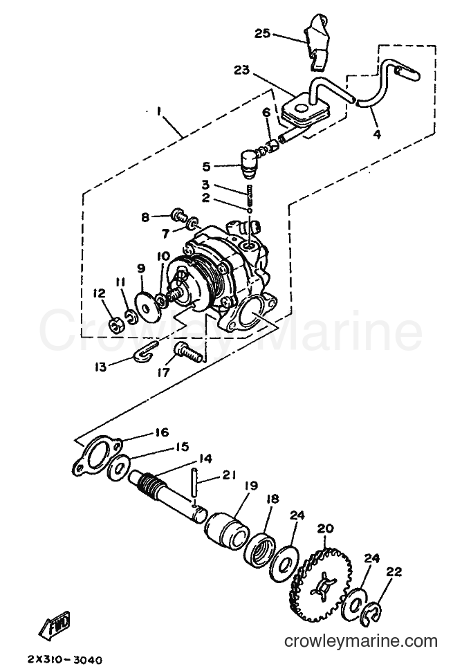 1992 Scooter DT50R - DT50R (4AD2) [999] - OIL PUMP