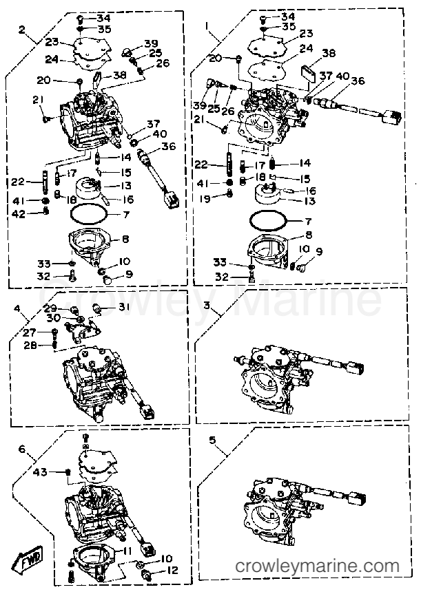 Yamaha Motors L250ETXDA - CARBURETOR