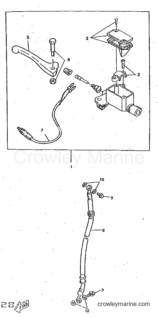 1997 Scooter CW50RSX - CW50RSX (5AY1) [999] - FRONT MASTER CYLINDER