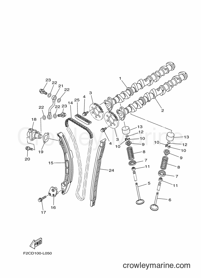 Yamaha Motors FA1800-L (F2S6) [010] - VALVE