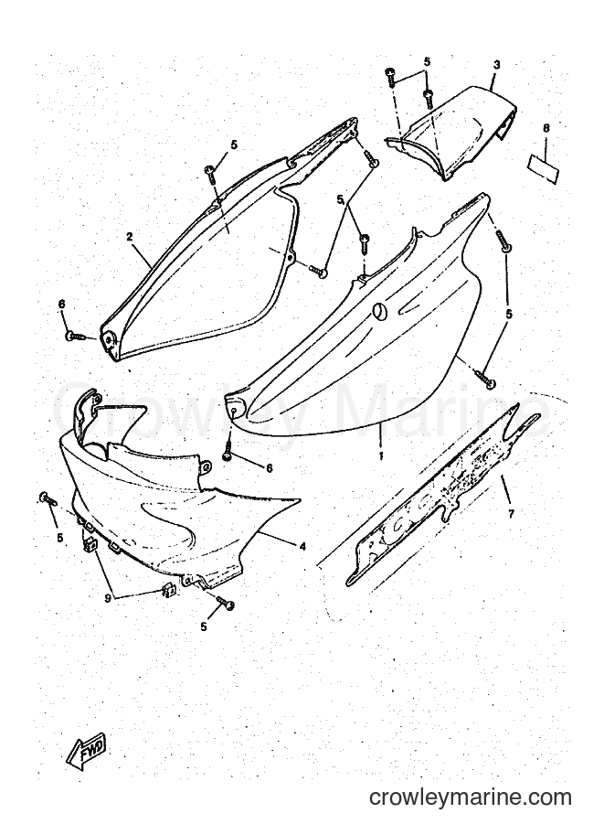 1998 Scooter CW50RSP - CW50RSP (4WS6) [010] - SIDE COVER