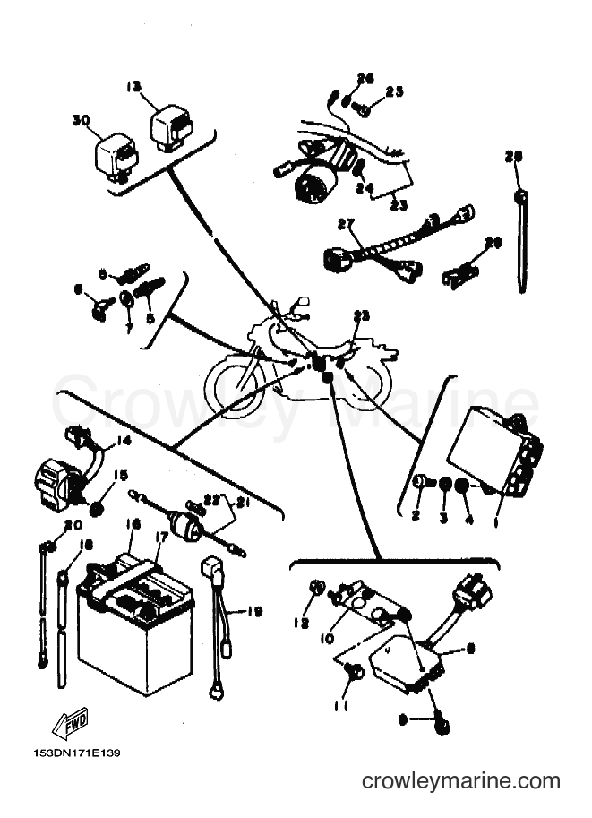 Yamaha Motors XV250S (3DN5) [010] - ELECTRICAL 1
