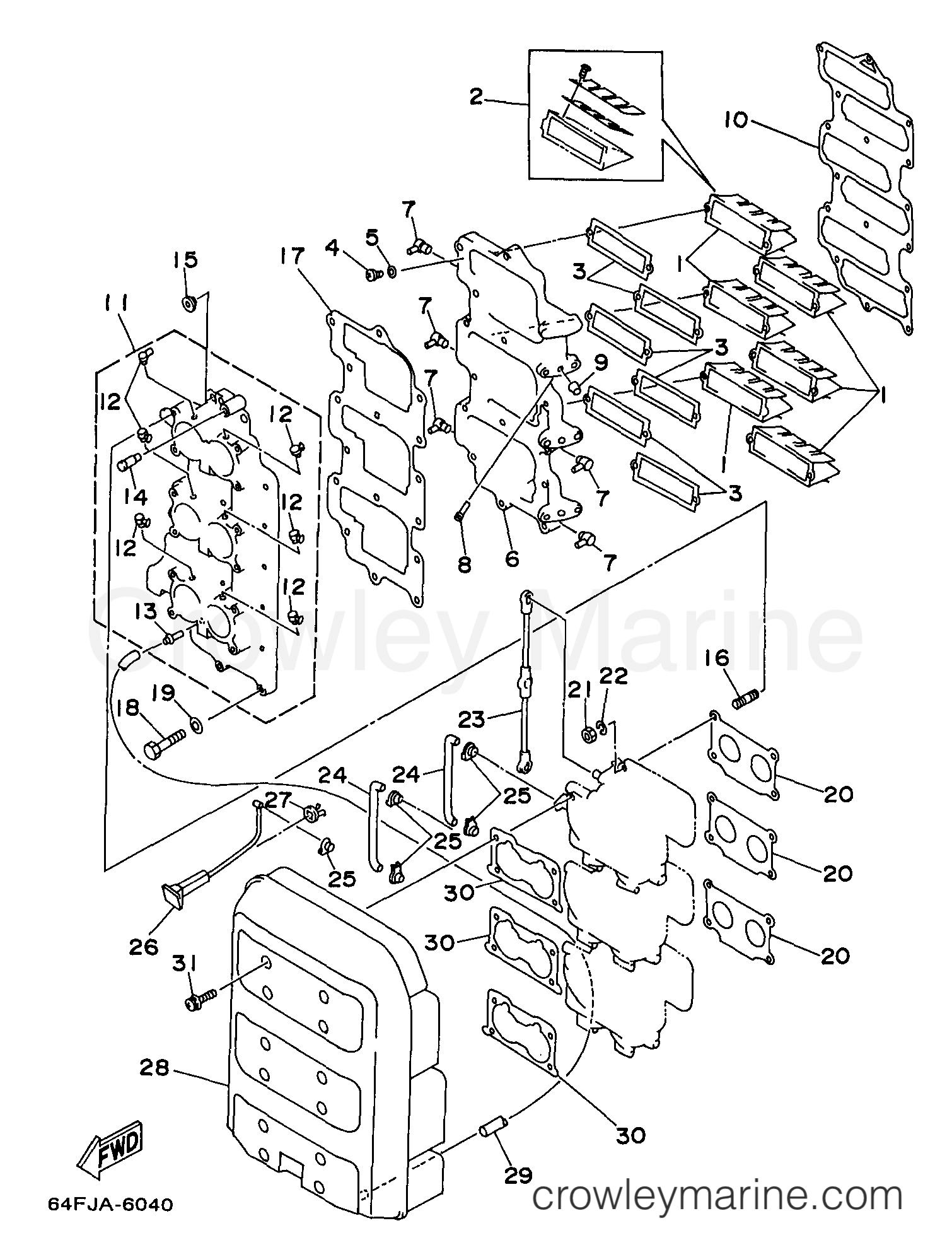 Yamaha Motors 225TLRV - INTAKE