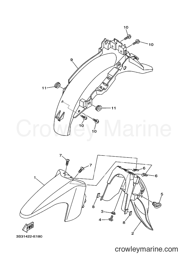 Yamaha Motors T110LSE (5C62) [010] - FENDER