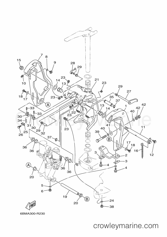 Yamaha Motors F150FET (6BMA) [080] - BRACKET 1